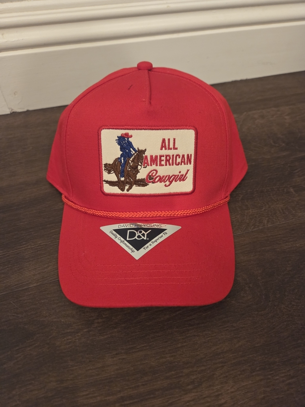 NWT All American Cowgirl' Patch Trucker Hat